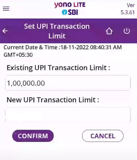 confirm new upi transaction limit yono sbi