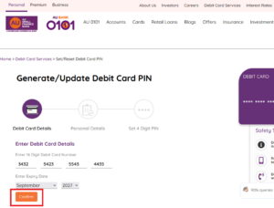 3 Ways To Generate AU Small Finance Bank Debit Card PIN