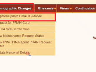 register update mobile number nps