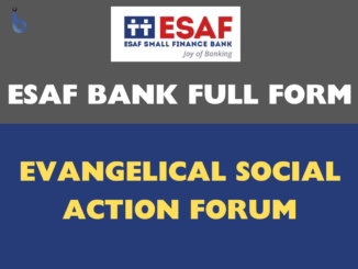 ESAF Bank Full Form