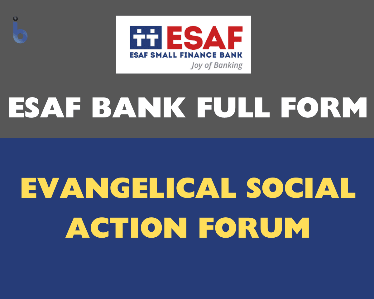 ESAF Bank Full Form
