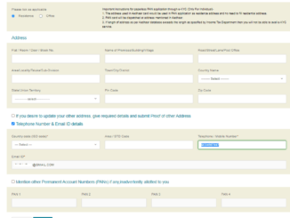 update mobile number in pan card online