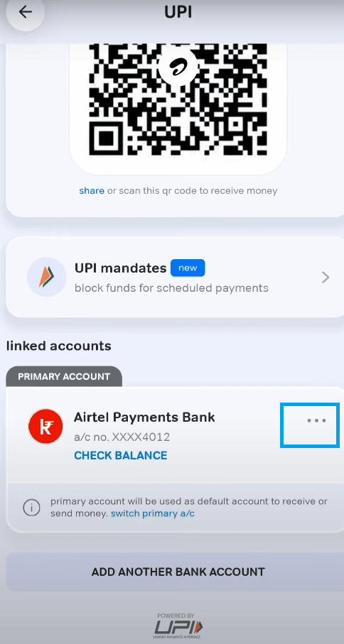 bank account airtel thanks app