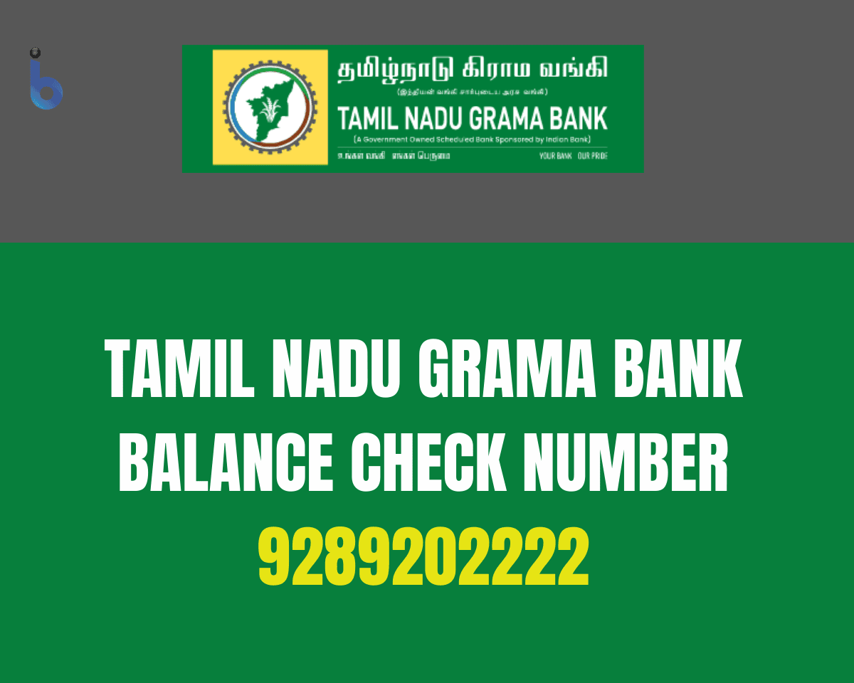 Tamil Nadu Grama Bank Balance Check Number