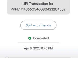 UPI Transaction Reference Number in Google Pay