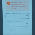 create transaction pin bob world app