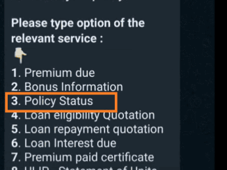 lic policy status whatsapp