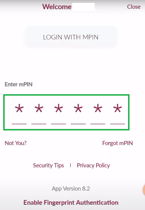 mpin axis bank app