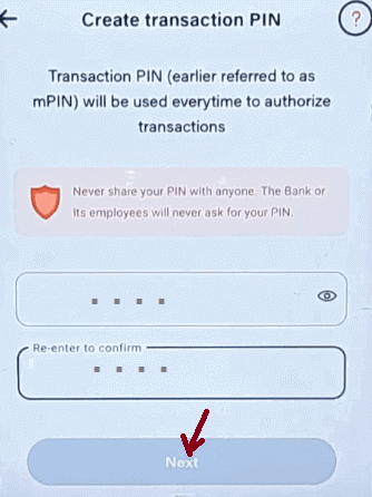 transaction pin bob world app 