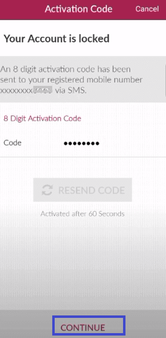 activation code axis bank