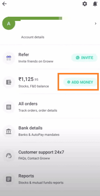 add money groww app