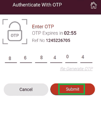 otp to generate ippb virtual debit card