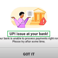 upi issue in your bank sbi