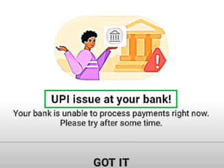 upi issue in your bank sbi