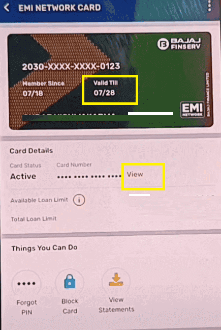 Bajaj EMI Card Number, CVV And Expiry Date