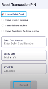How to Reset Transaction Pin in Vyom Union Bank App