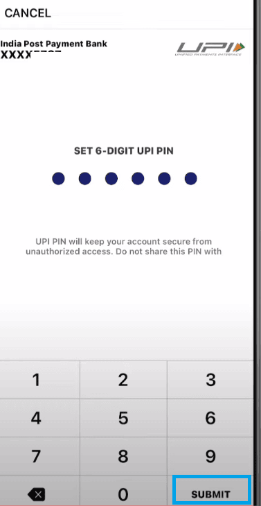 set new 6 digit upi pin in phonepe