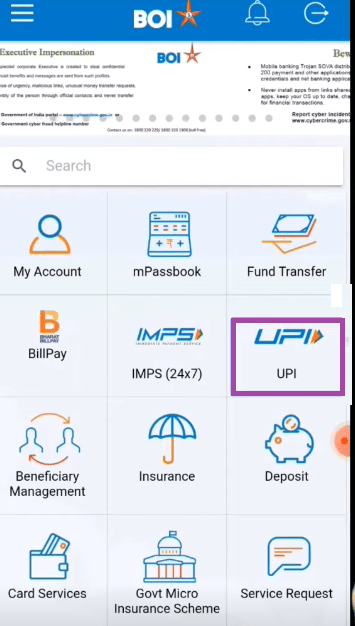 upi bank of india app