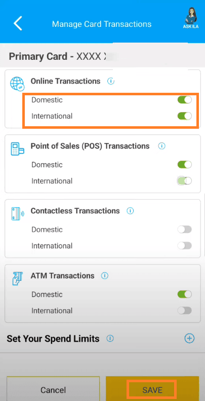 Enable Online Transaction in SBI Credit Card For International & Domestic Usage
