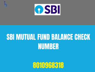 SBI Mutual Fund Balance Check Number