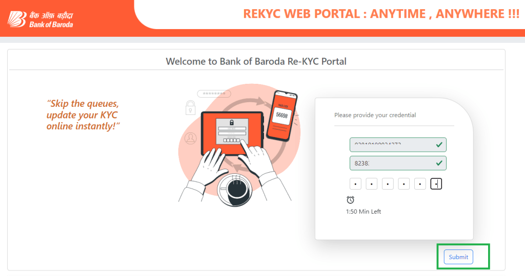 Bob R Kyc How to Update BOB KYC Online
