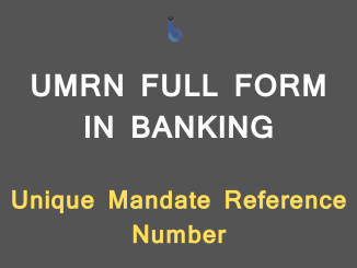 UMRN Full Form